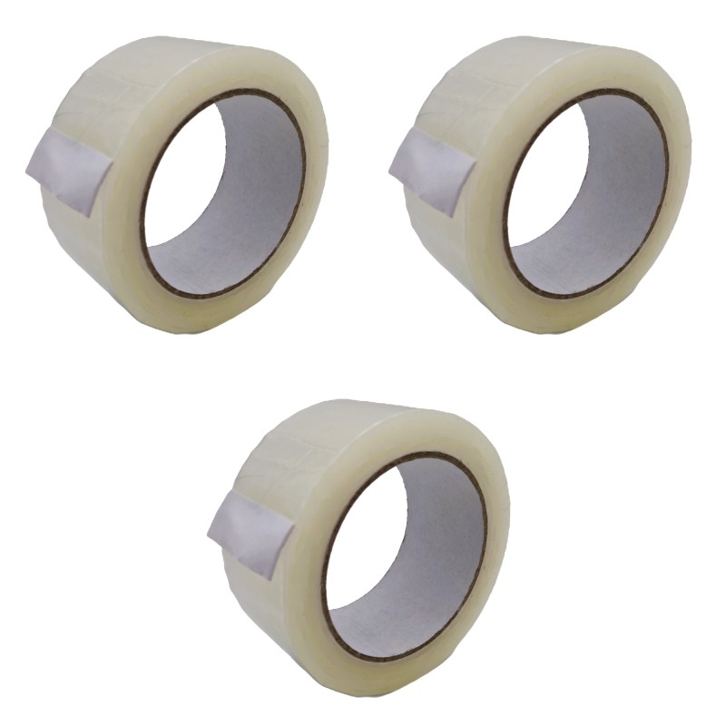 Rouleau Adhésif Standards : 48 mm X 100 mètres Transparent en Polypropylène 25 microns