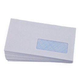 enveloppes au format DL110x220mm avec fenêtre 35x100mm et bande adhésives autocollante