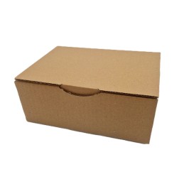 boite postale en carton micro-cannelure format 240x170x50 mm marron