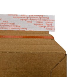 pochette carton avec bande adhésive : 25x36 cm marron