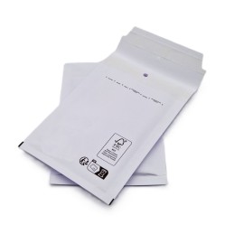 Pochettes ( enveloppes ) à bulles A/1 : 95 x 165 mm en kraft BLANC