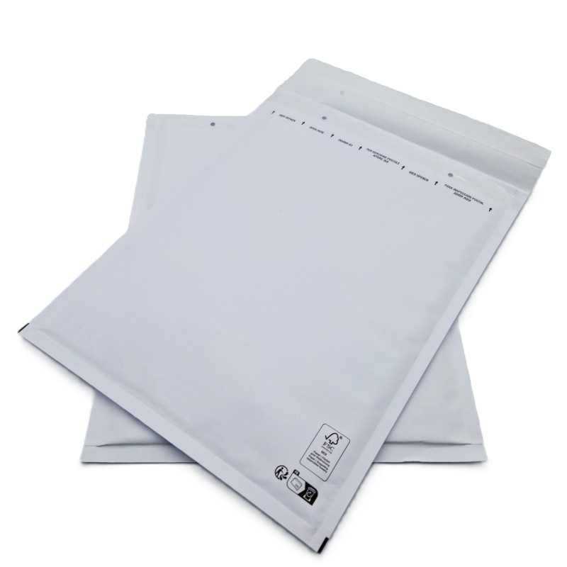 Pochettes ( enveloppes ) à bulles J/9 : 290 x 445 mm en kraft BLANC