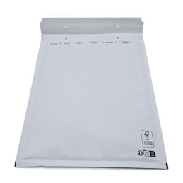 Pochettes ( enveloppes ) à bulles G/7 : 230 x 335 mm en kraft BLANC bande adhésive