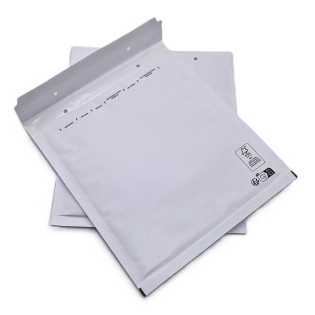 Pochettes ( enveloppes ) à bulles E/5 : 210 x 265 mm en kraft BLANC bulle 10 mm