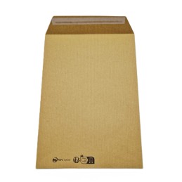 Pochettes C5 162 x 229 mm sans fenêtre Kraft 90 gr bande adhésive
