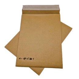 Pochettes à soufflets 30 mm 26 : 275 x 365 mm Kraft 120 gr avec bande adhésive